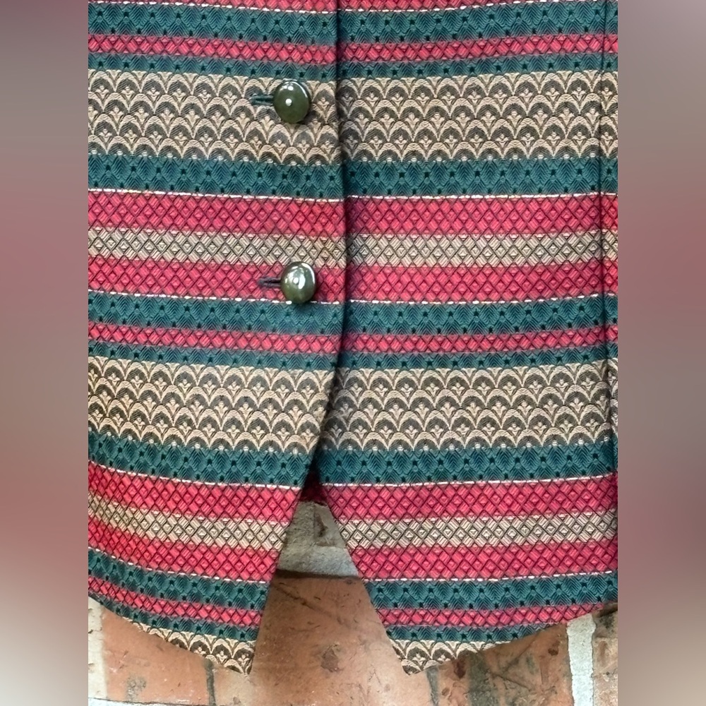 Pendleton Holiday Vest. Fully Lined, Button Front… - image 3